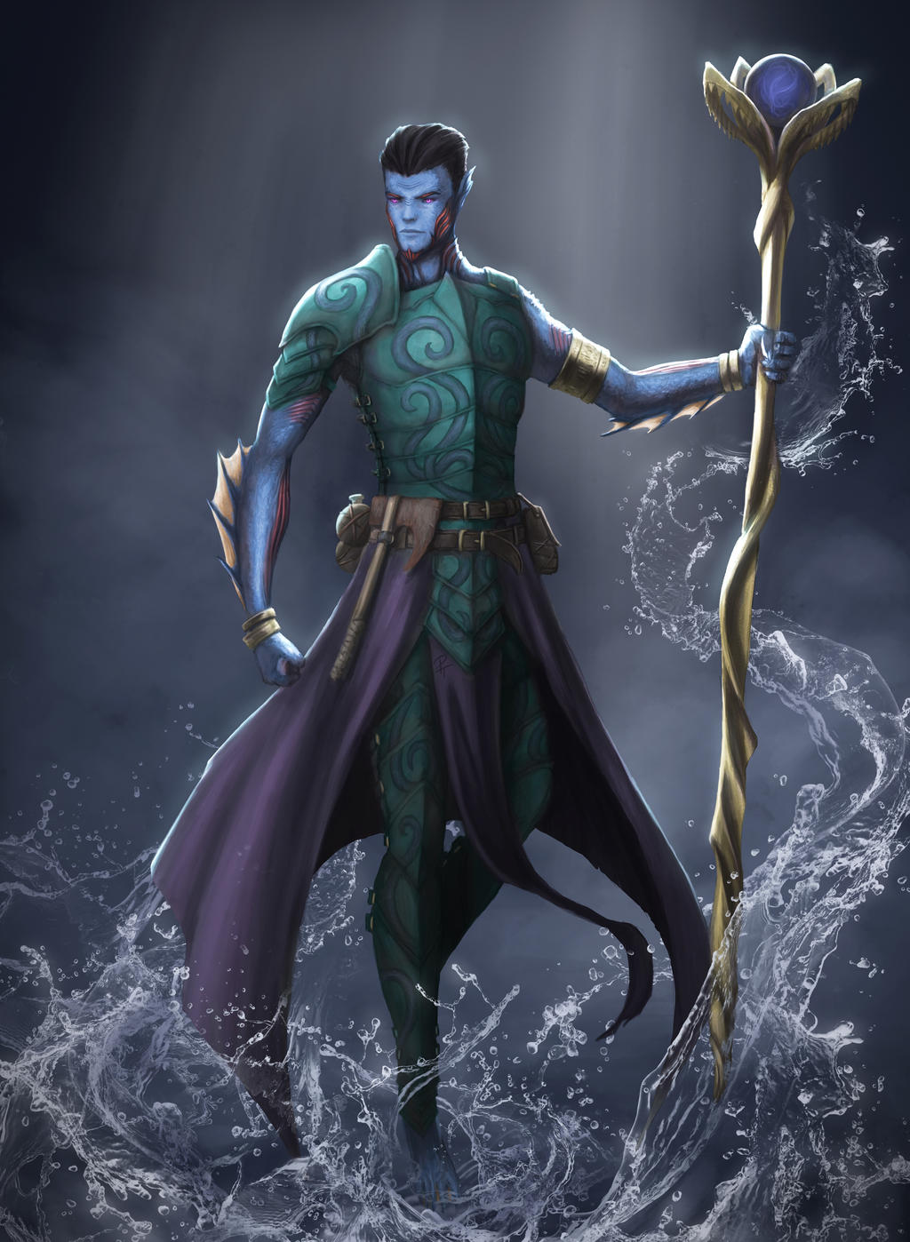 Commission - Triton Warlock