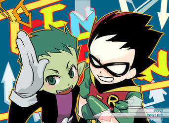 Teen Titans Go Robin and BB