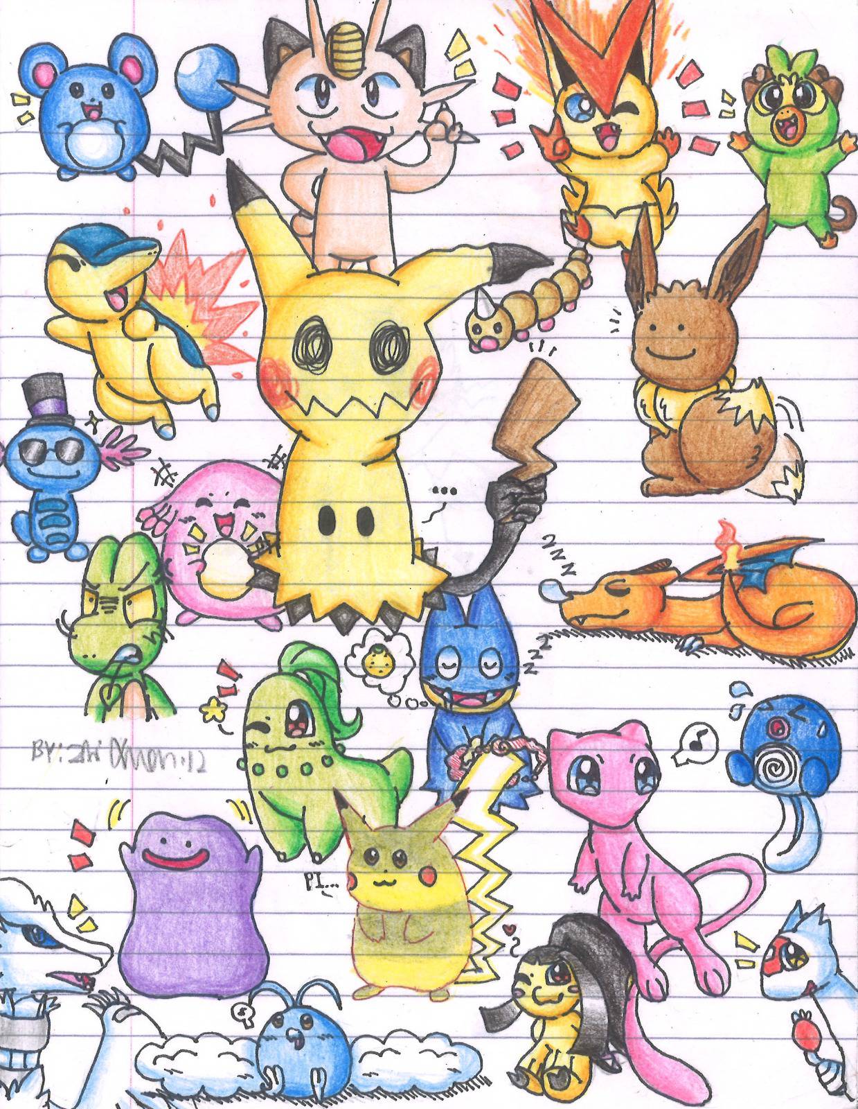 Pokemon Design. Deviantart Some Pokemon drawing~ by zhixuan12 on DeviantArt