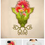 Flower art and promo