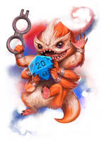 Official Skittermander, critical hit deck art