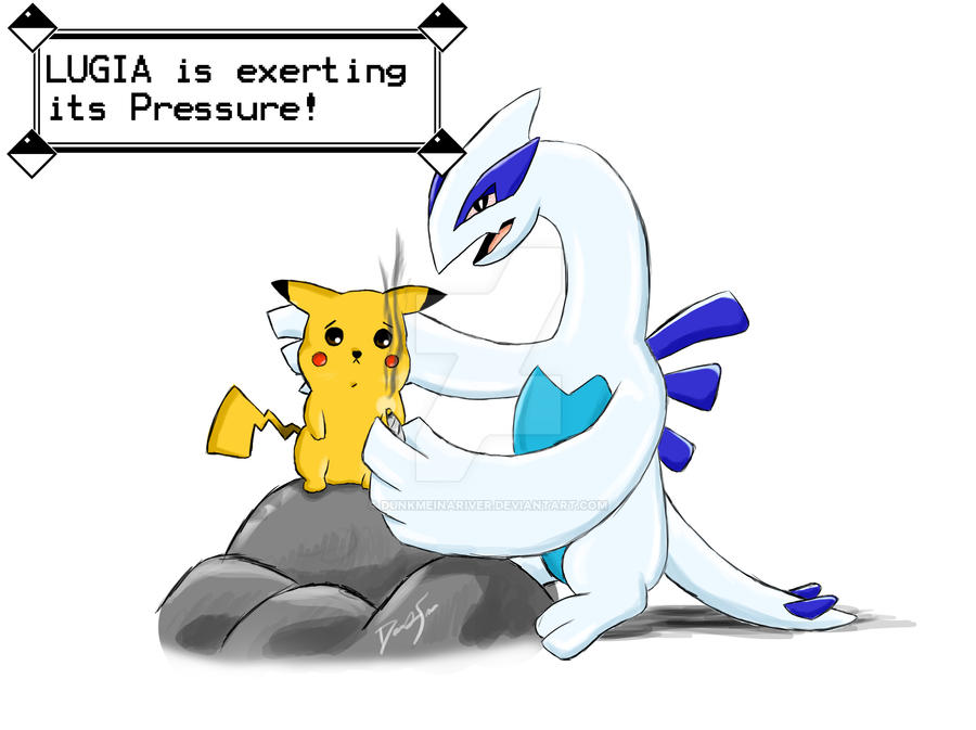 Lugia is exerting its pressure