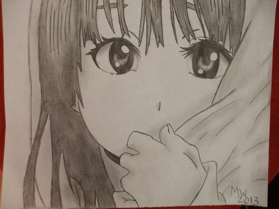 First Anime Drawing by CrazyWerewolfGirl on DeviantArt First Anime Drawing by CrazyWerewolfGirl on DeviantArt