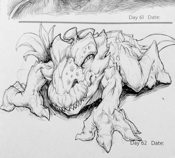 Monster Movie Creature Sketch