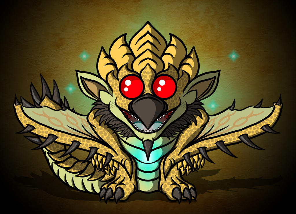 Gold Rathian (Monster Hunter World) by Shilrah on DeviantArt