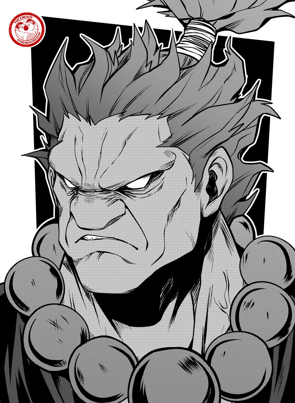 akuma (street fighter and 1 more) drawn by davecavedraws