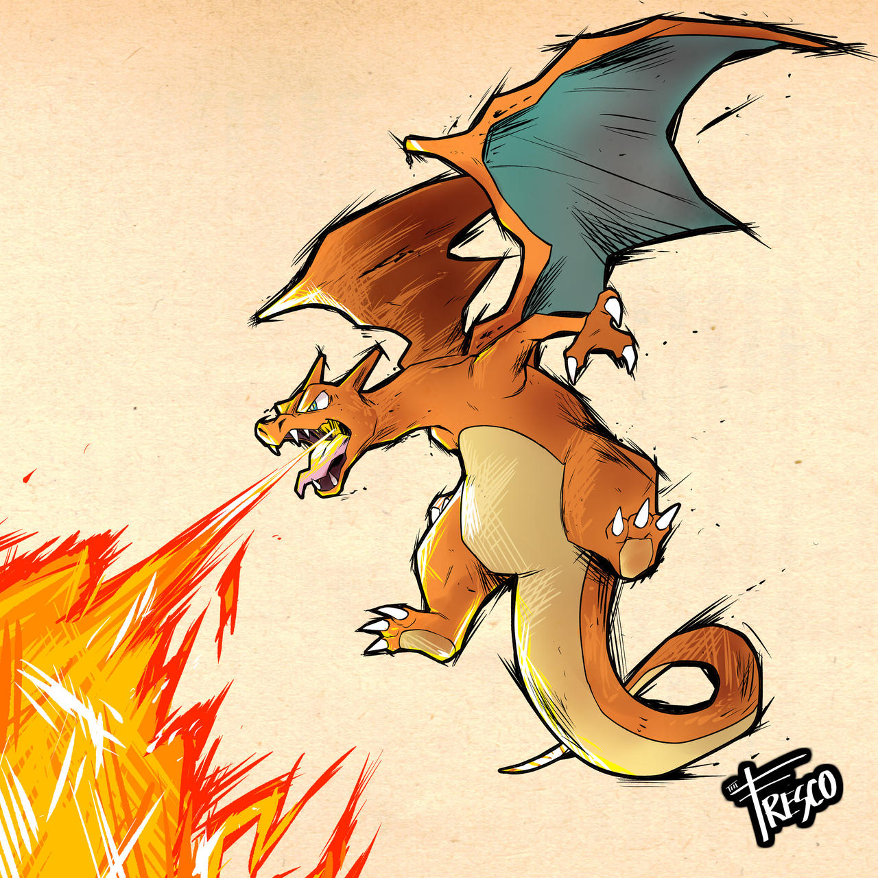 Charizard Scratch Charizard ACTION! by TheFresco on DeviantArt