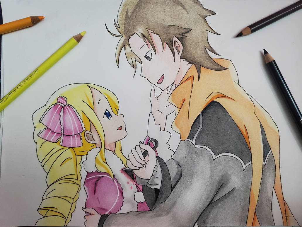 Beatrice and subaru ReZero Wrath if by Jahstaff on DeviantArt