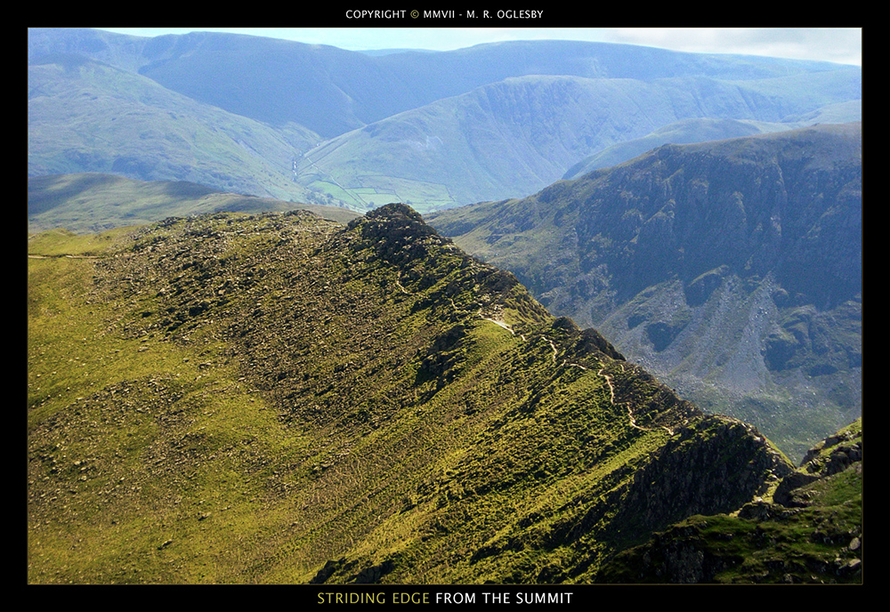 Striding Edge From The Summit