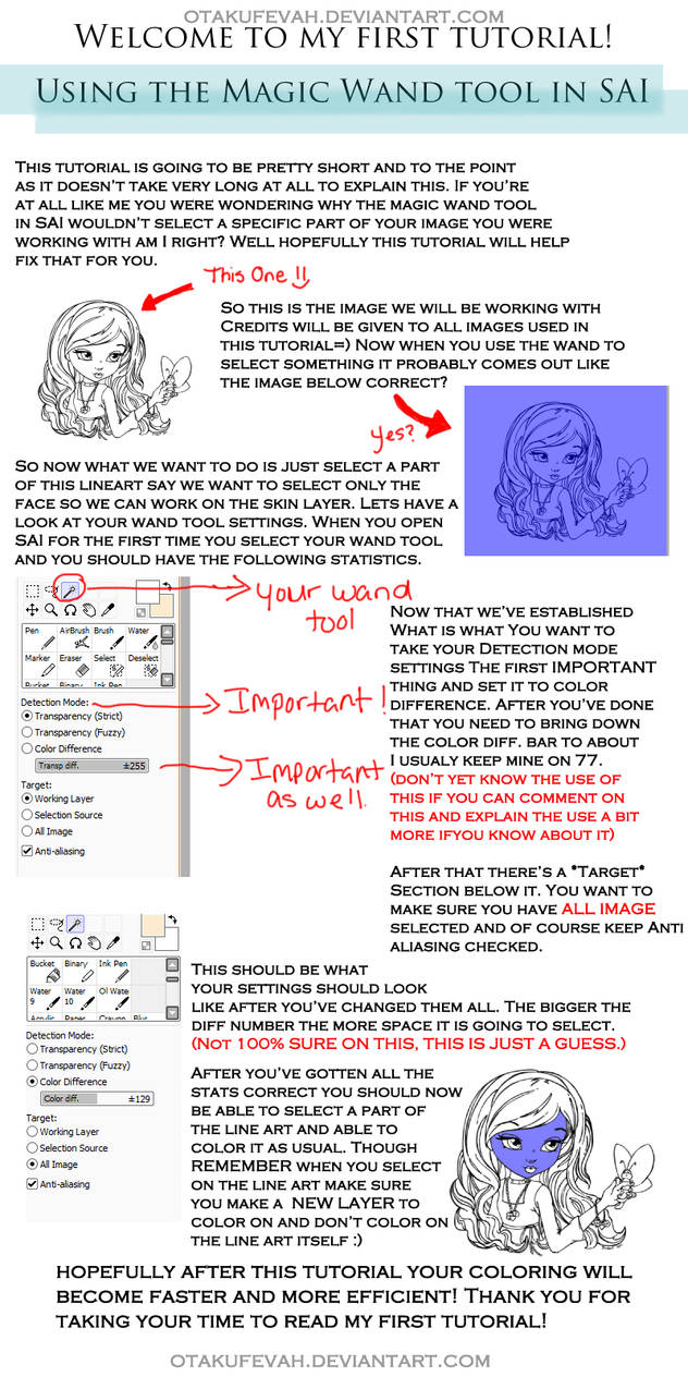 Magic wand Tutorial in SAI by otakufevah on DeviantArt