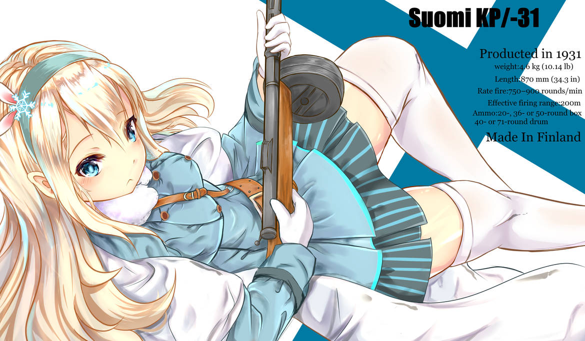 Suomi Kp 31 Girl S Frontline By Nekodama00 On Deviantart Suomi Kp 31 Girl S Frontline By Nekodama00 On Deviantart
