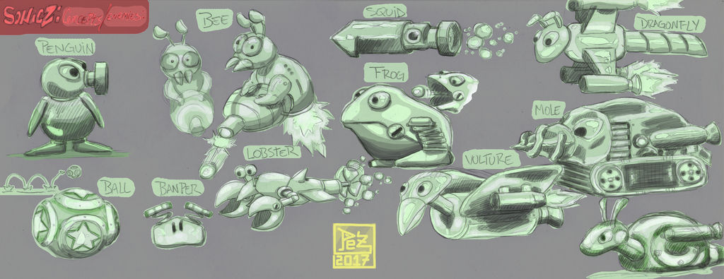 Sonic 2: Unused Badniks concepts