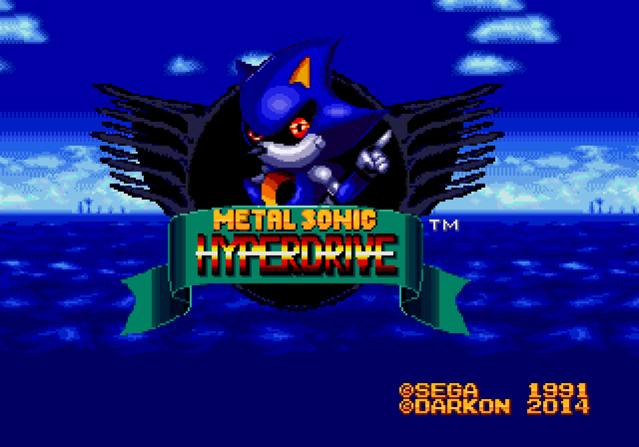 Metal Sonic: Hyperdrive title screen remake by minuhss on DeviantArt