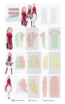 Sakura | Cosplay Pattern Tutorial | Naruto