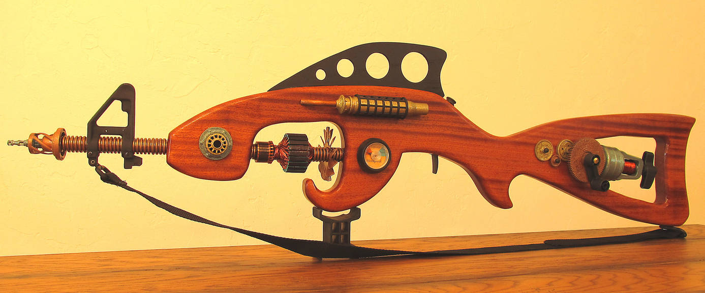 Steampunk Laser Rifle 'The Nautilus' by zimzim1066
