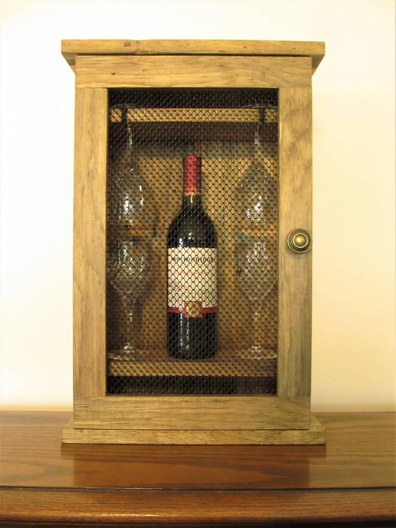 Wine Cabinet From Repurposed Materials Closed By Zimzim1066 On Wine Cabinet From Repurposed Materials