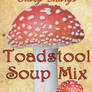 Halloween Toadstool Soup mix label