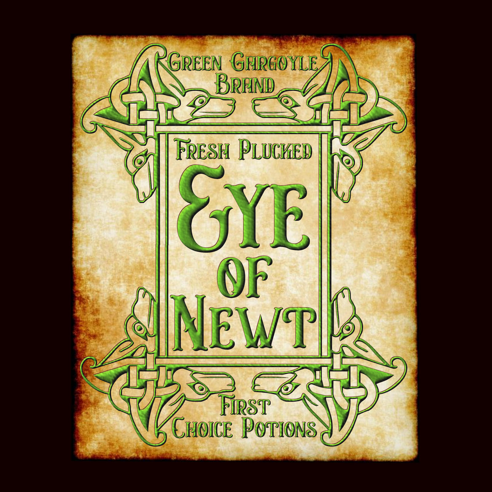 Newt Labelling Eye Of Newt Halloween label by zimzim1066 on DeviantArt