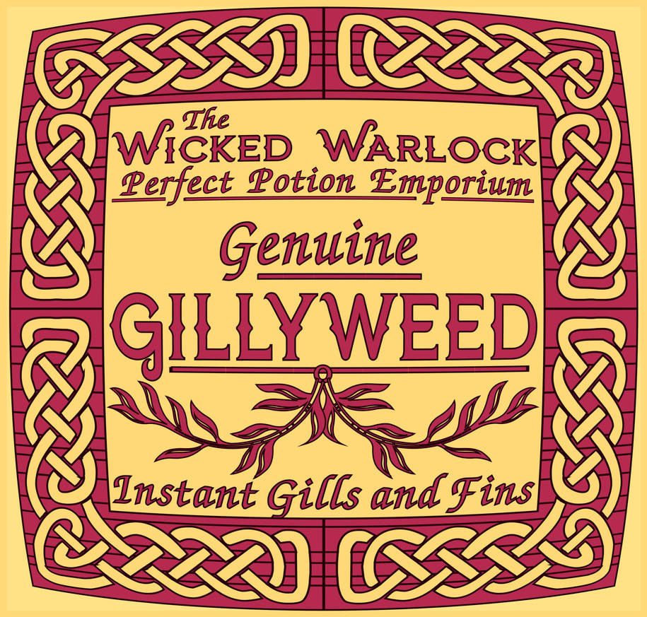 Gillyweed Sticker Halloween label Gillyweed by zimzim1066 on DeviantArt