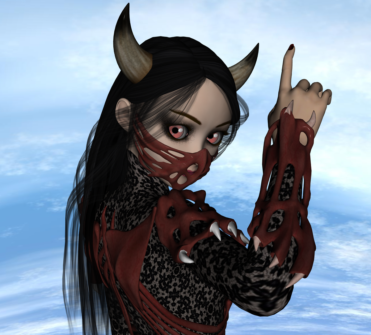 My DAZ3D Aikofreak with horns