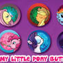 My Little Pony Mane Six Buttons