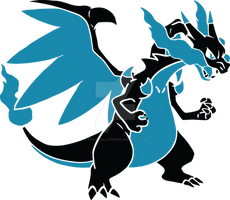 Mega Charizard X Vector