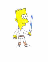 Bart as Luke