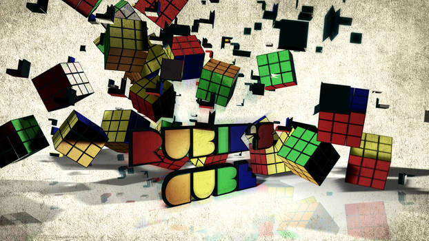 Rubiks cube breaking apart....
