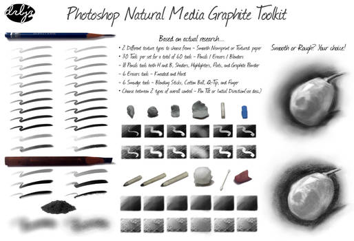 drbjr Photoshop Natural Media Graphite Toolkit