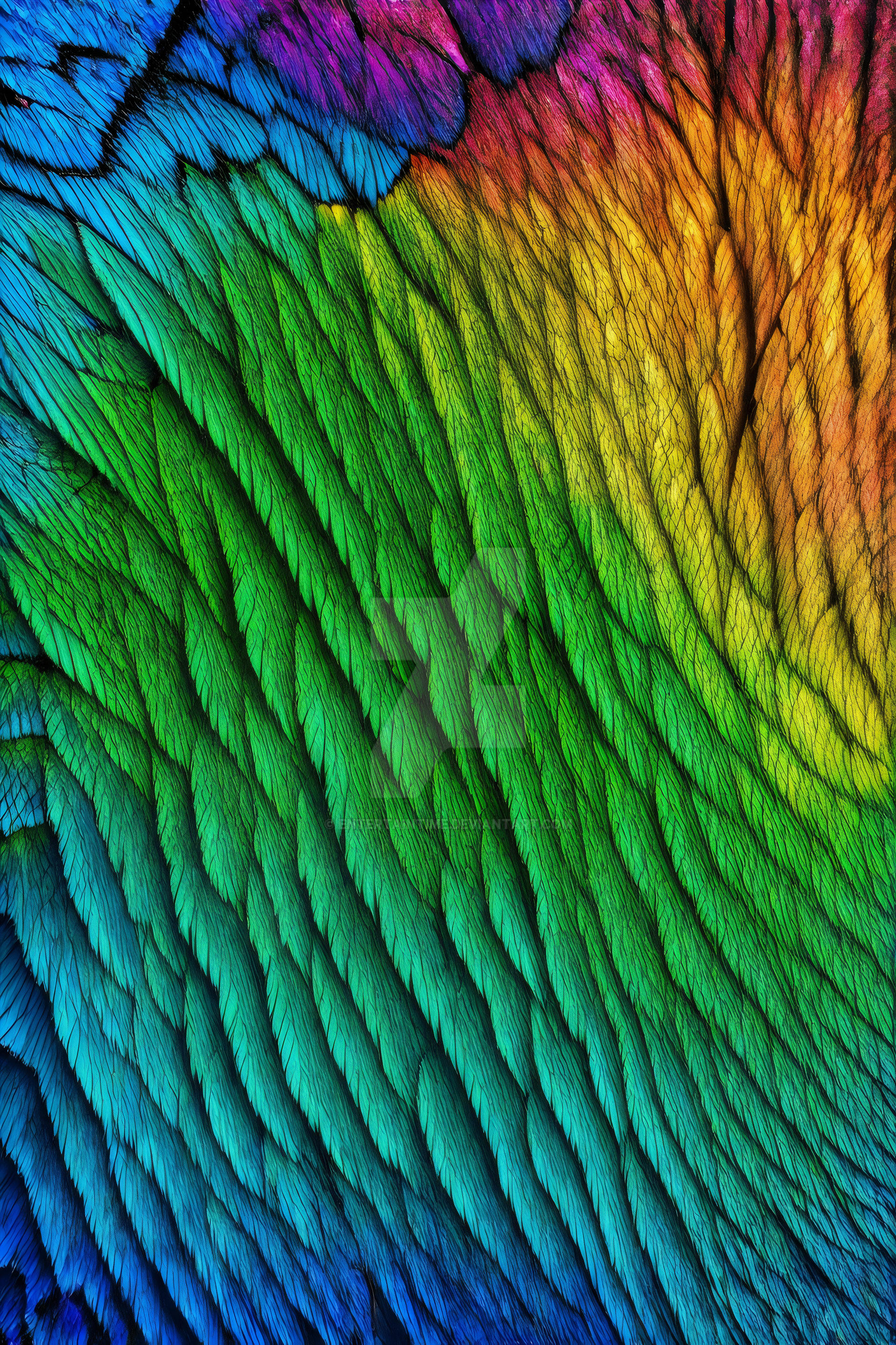Wings Abstract Pattern Wings in Abstract Pattern Close-up, vibrant colors by EntertainTime on ...