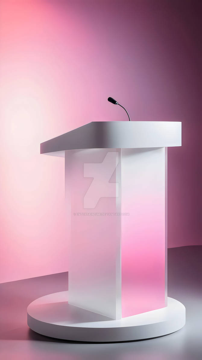 Podium Fill In Clear Acrylic Podium With A Frosted Top by EntertainTime on DeviantArt