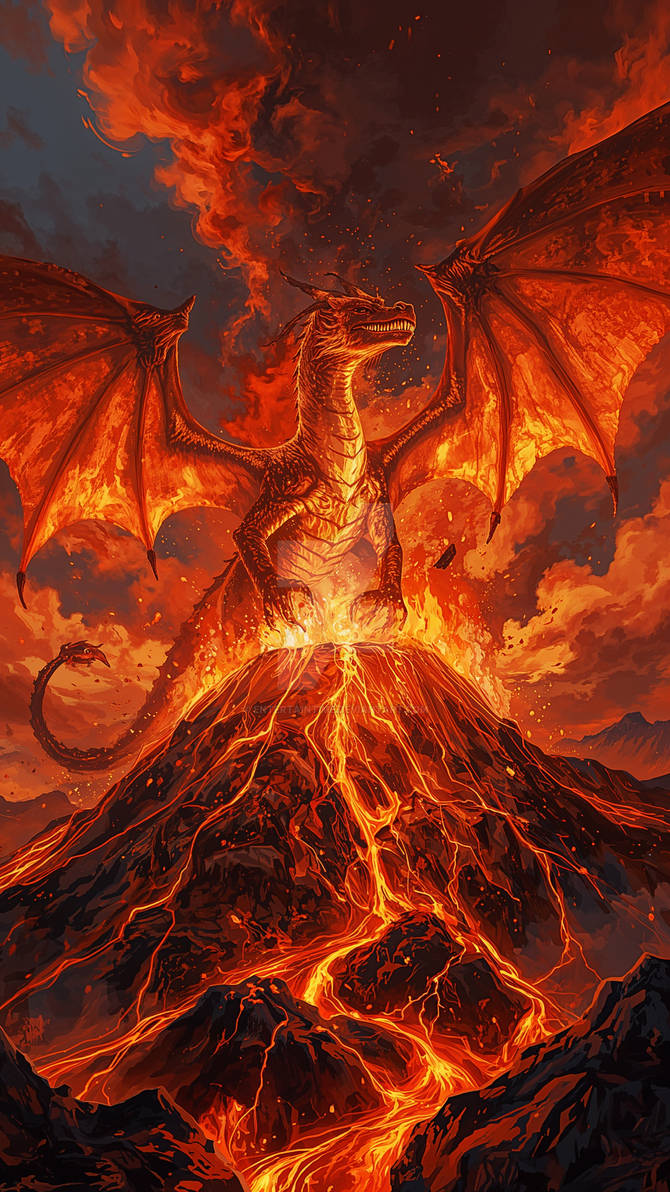 Volcano Exploding Dragon Dragon Erupted From A Volcano by EntertainTime on DeviantArt