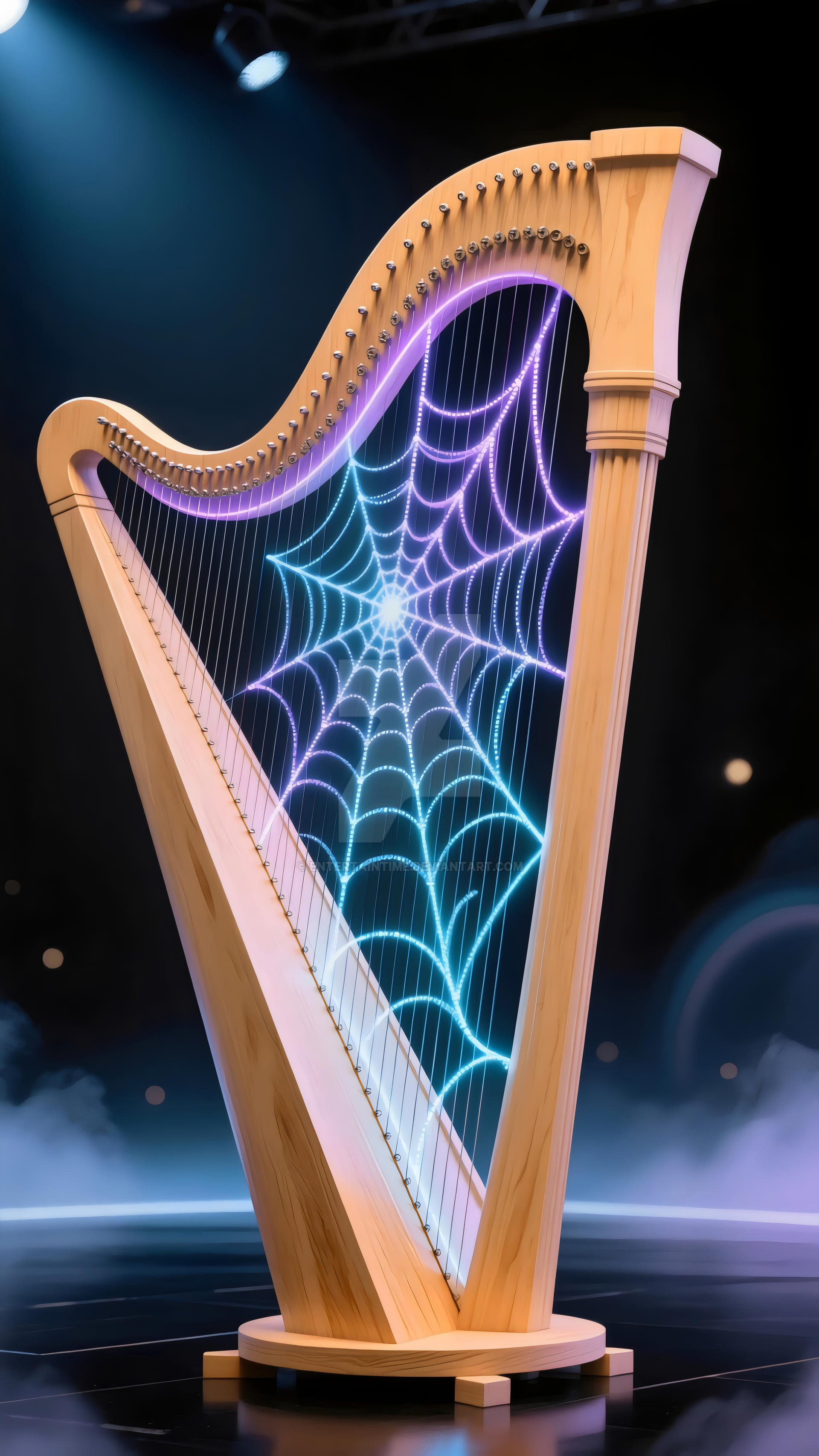 Hellsing Spider String Harp Strings Transform Into A Shimmering Spiderweb by EntertainTime on ...