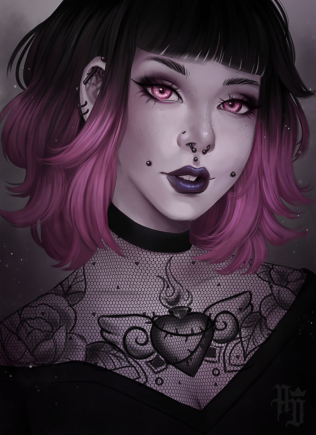 Random Goth Lady Goth lady by Adayics on DeviantArt