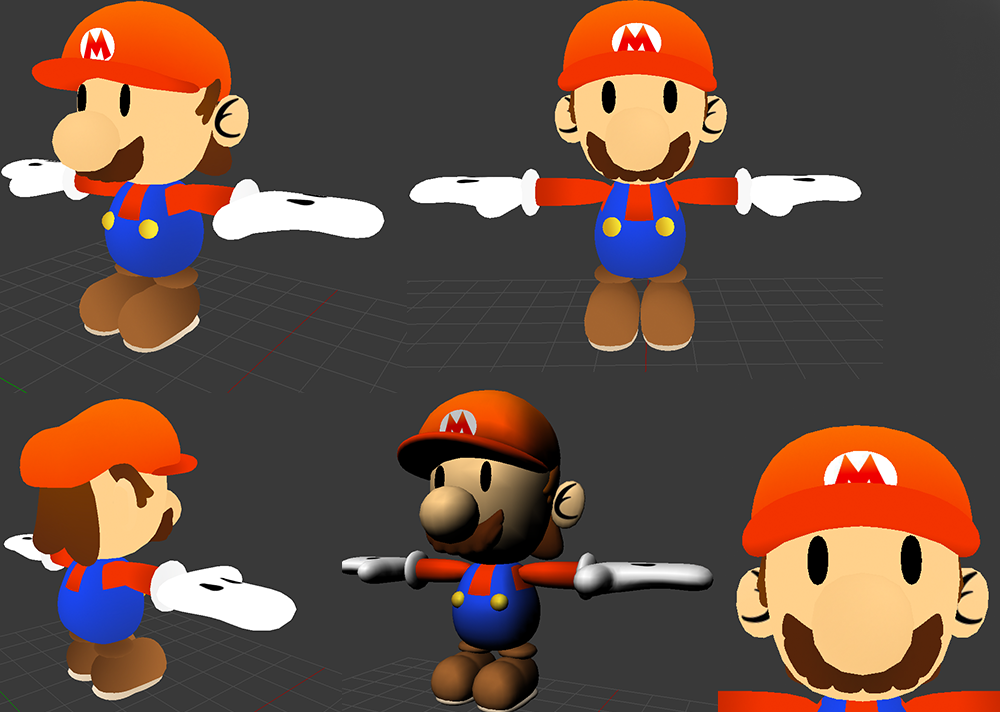 Custom Paper Mario 3d Model