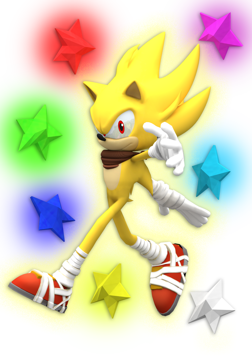 Fleetway Super Sonic Rendering by BrutalSurge402X on DeviantArt