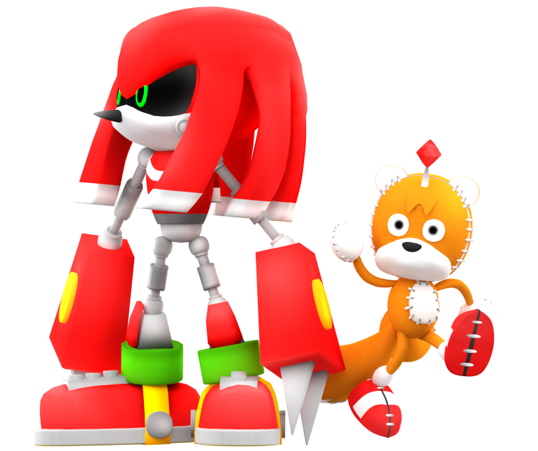 Done, it's colorized now. Metal Knuckles and Tails Doll (with a