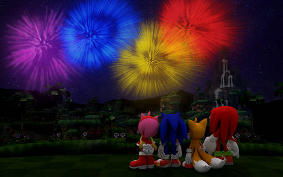 Happy New Year 2015 from Sonic and Friends