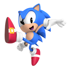 Classic Sonic Jump Out Pose