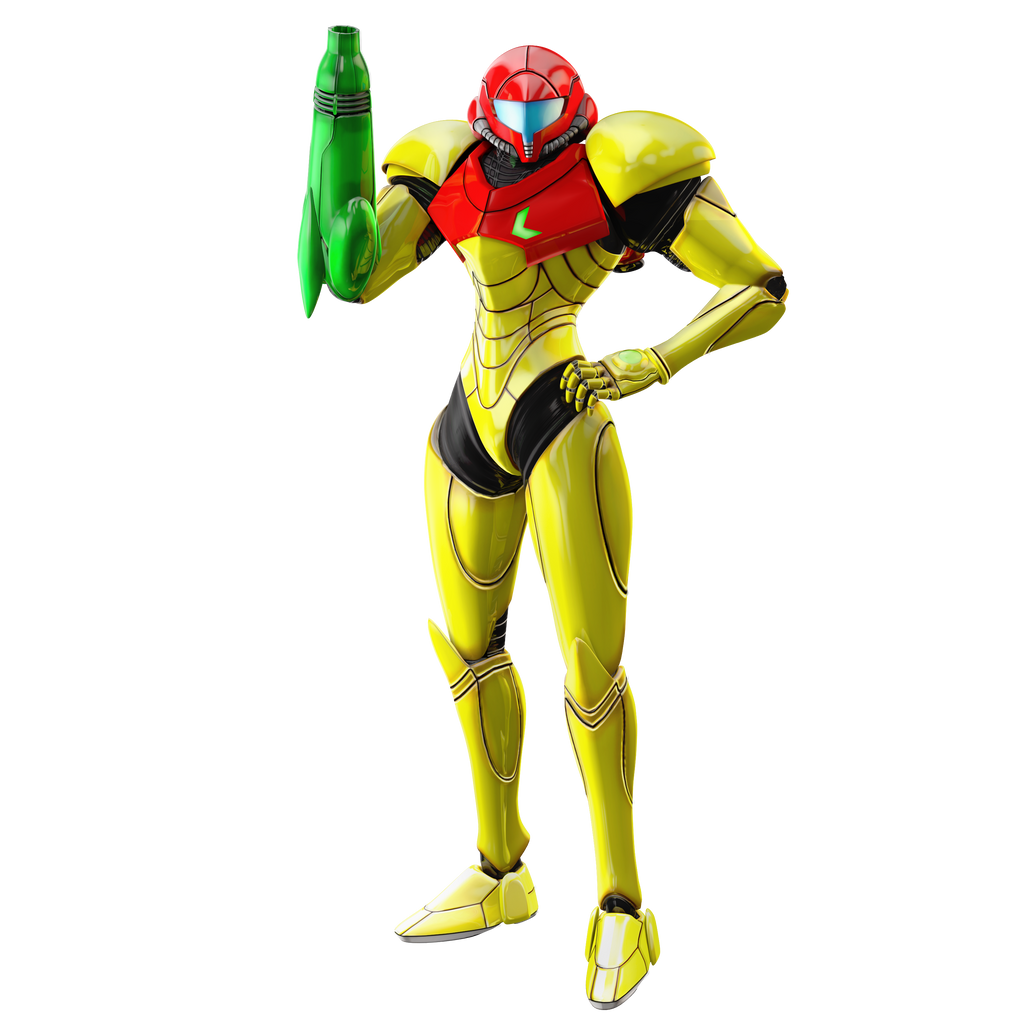 Samus Rander Metroid: Samus Power Suit Render by Nibroc-Rock on DeviantArt