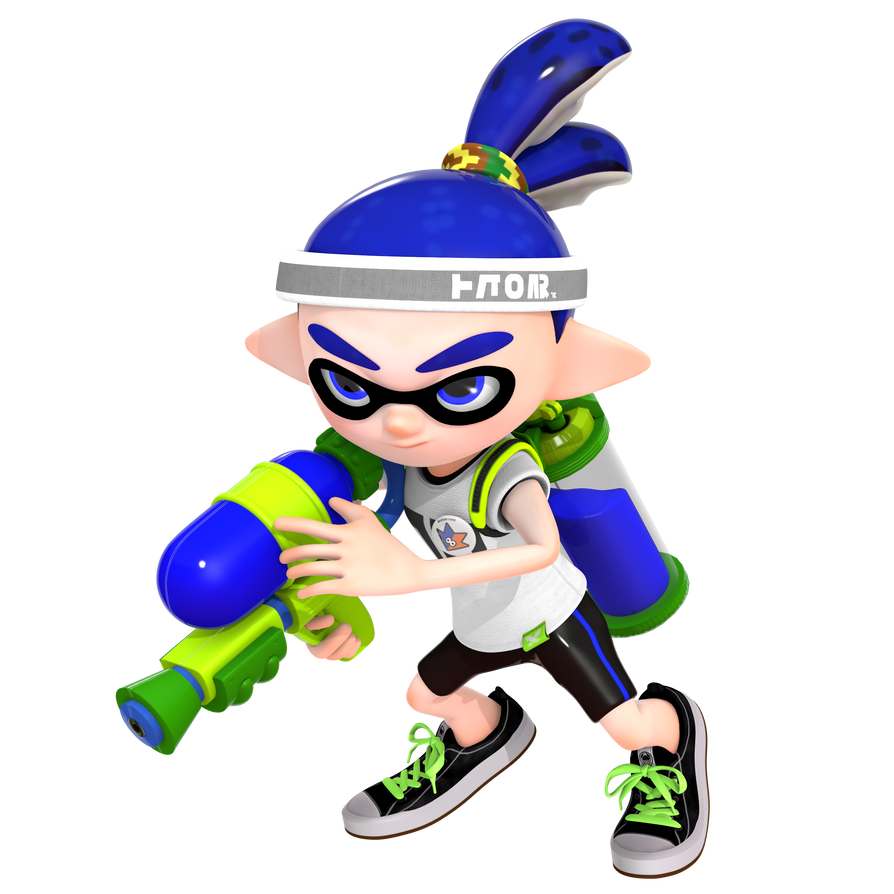 Splatoon: Inkling Boy Render by Nibroc-Rock on DeviantArt