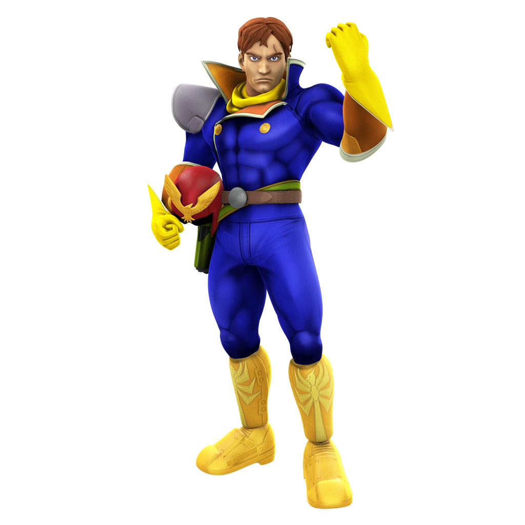Captain Falcon Render Helmetless Alt by NibrocRock on