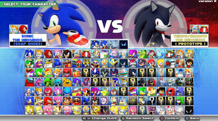 Sonic Character Select ''Ultimate Edition'' mockup by Nibroc-Rock
