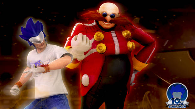 Sonicman VS Eggman Wallpaper