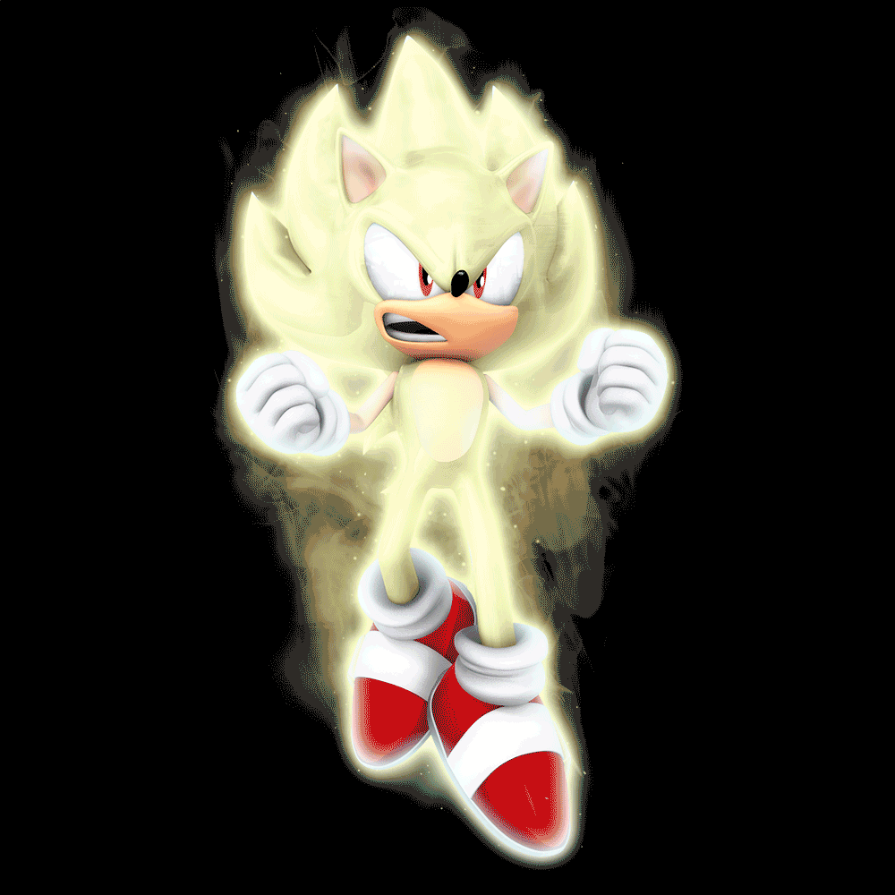 Hyper Sonic Legacy Render Animatied by NibrocRock on DeviantArt