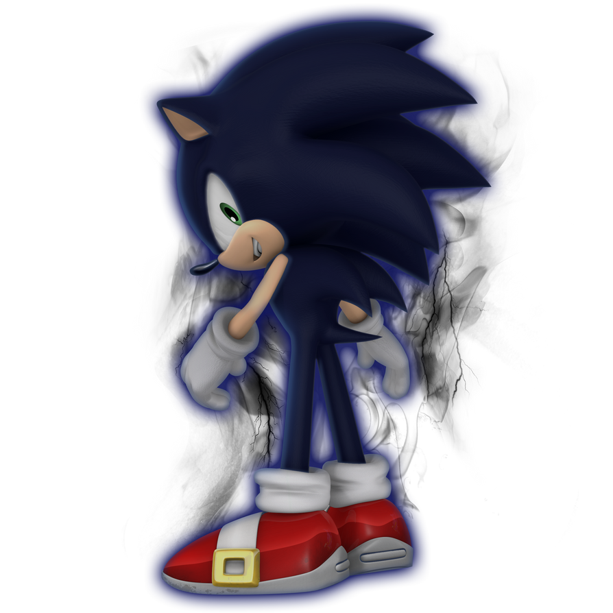Dark Sonic Render:He is a master of the dark! by SonicOnBox on DeviantArt