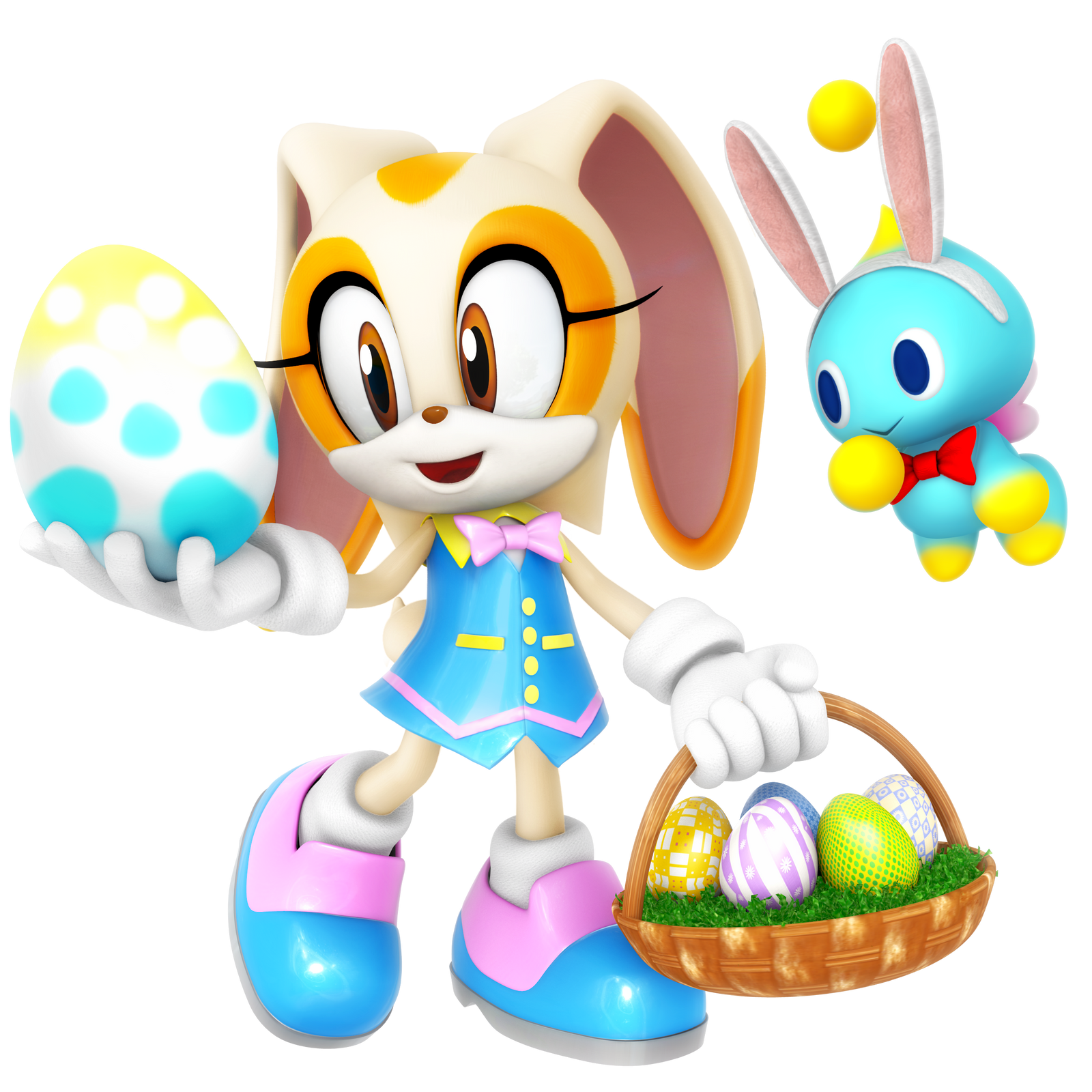 Cream The Rabbit Fasion Cream The Rabbit Easter Outfit Render by Nibroc-Rock on DeviantArt