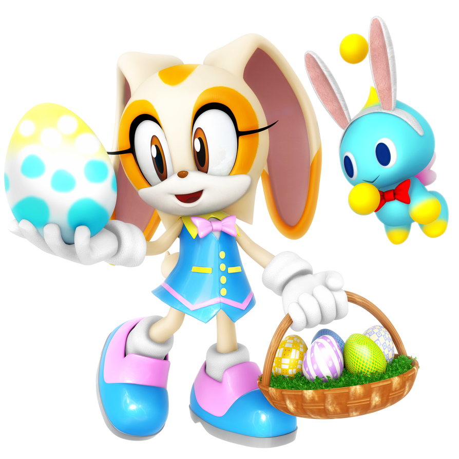 Cream The Rabbit Easter Outfit Render by Nibroc-Rock