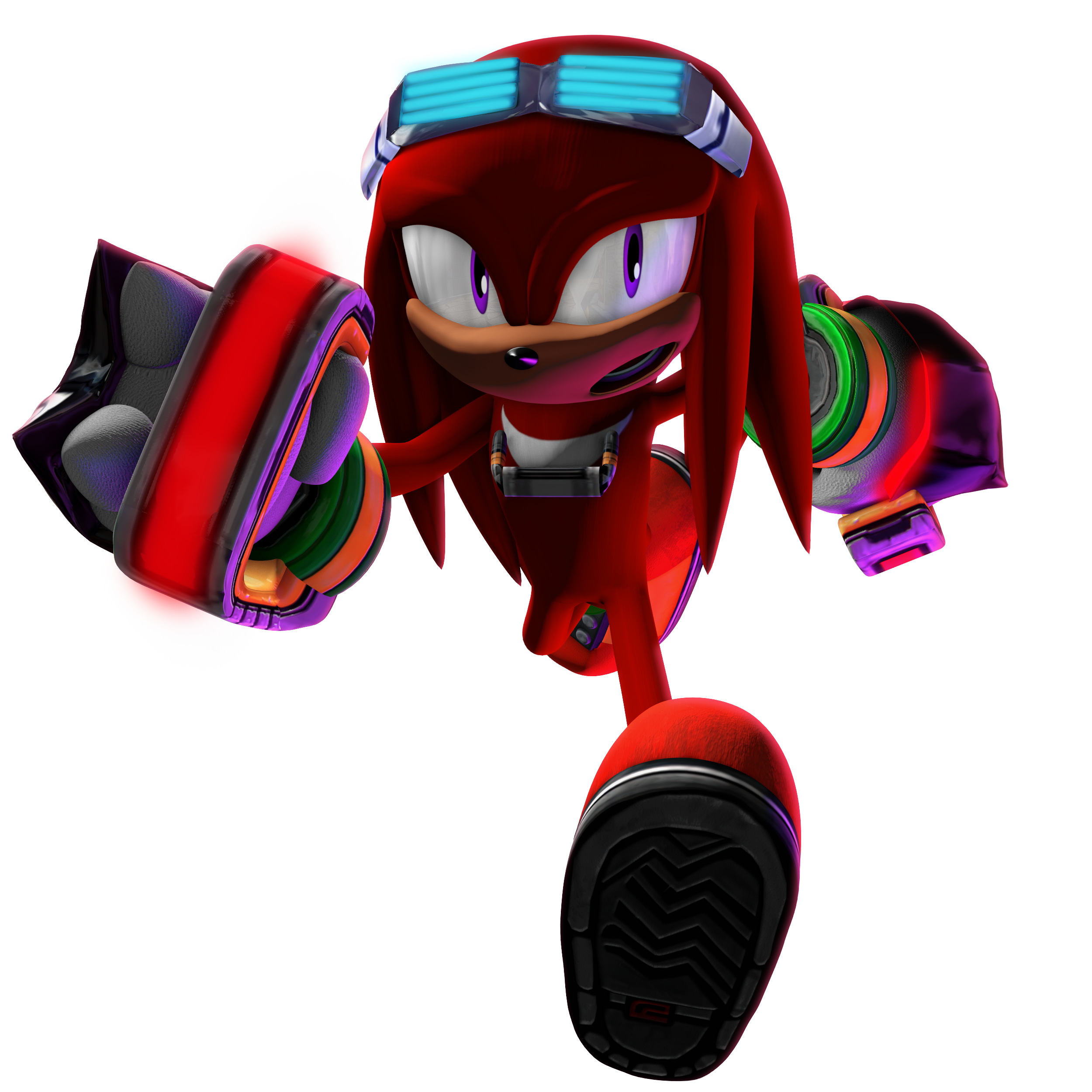 SA2 Gear Knuckles Spooky render