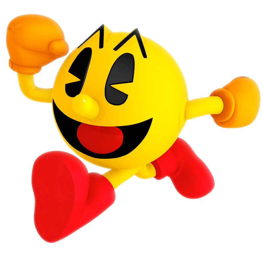 It is a graphic of Juicy Pac Man Render It is a photo of Juicy Pac Man Render